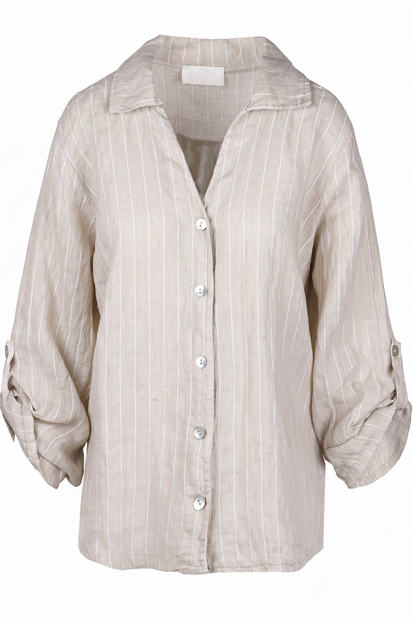 La Femme Blanche - Shirt - 471657 - White/Sand 