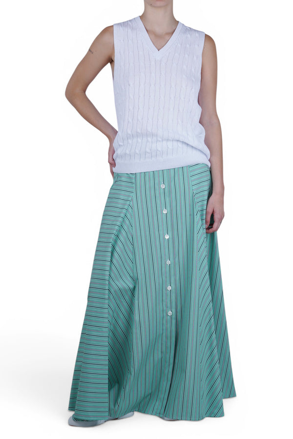 Solotre - Gonna - 470690 - Bianco/Verde