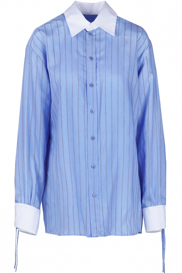 Semi Couture - Camicia - 480883 - Bianco/Azzurro