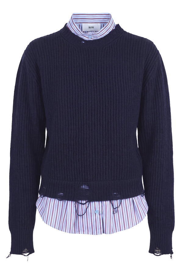 Solotre - Maglia - 480503 - Blu scuro
