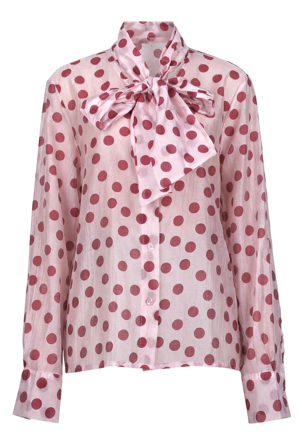 La Femme Blanche - Shirt - 471206 - Pink/Red 