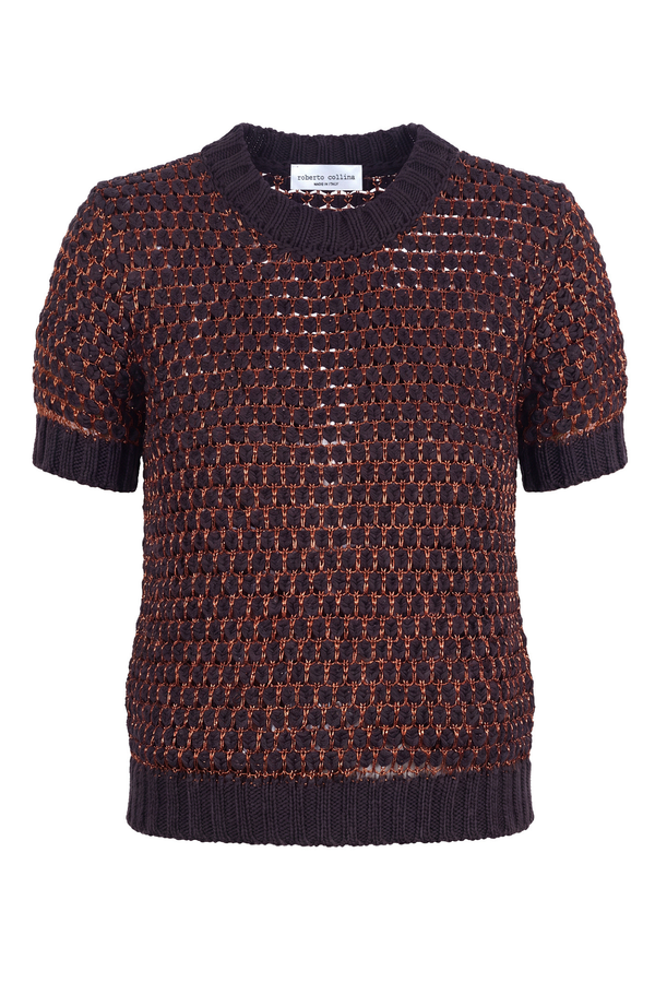 Roberto Collina - T-shirt - 470392 - Moro/Tabacco