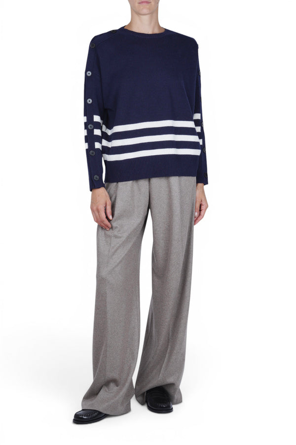 Semi Couture - Maglia - 480872 - Blu/Burro