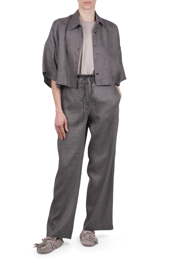 Alysi - Shirt - 471192 - Brown/Cream 