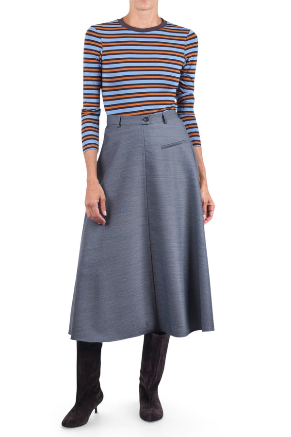 NIU - T-shirt - 480649 - Light Blue/Rust 