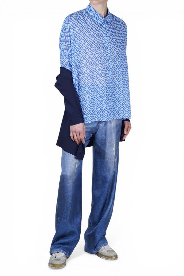 NIU - Shirt - 470374 - Blue Pattern 