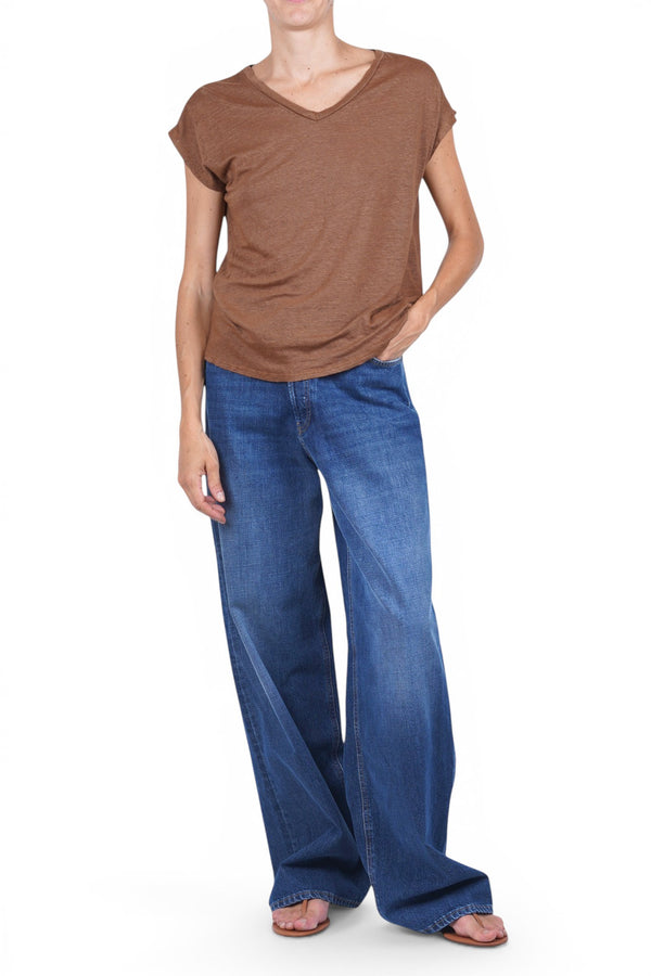 La Femme Blanche - T-shirt - 471832 - Tabacco