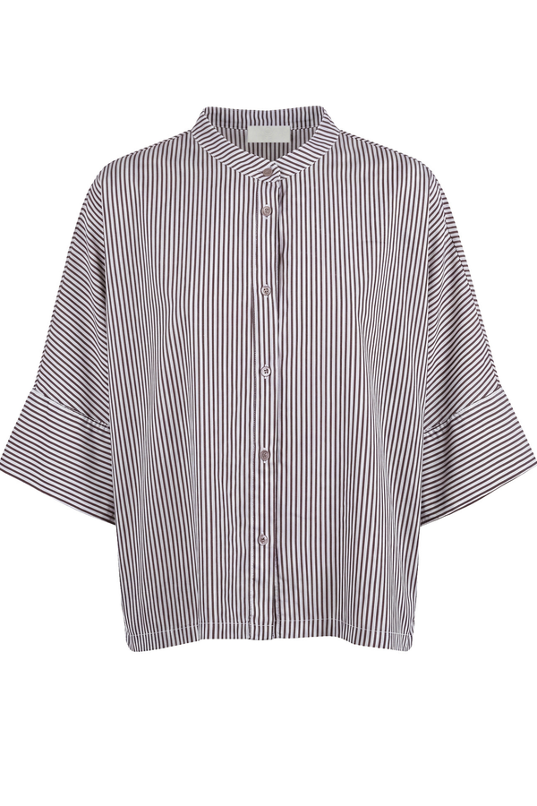 La Femme Blanche - Camicia - 471627 - Bianco/Marrone