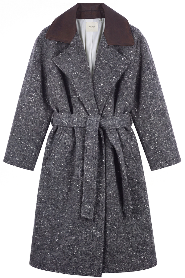 Alysi - Coat - 480611 - Gray/Brown 