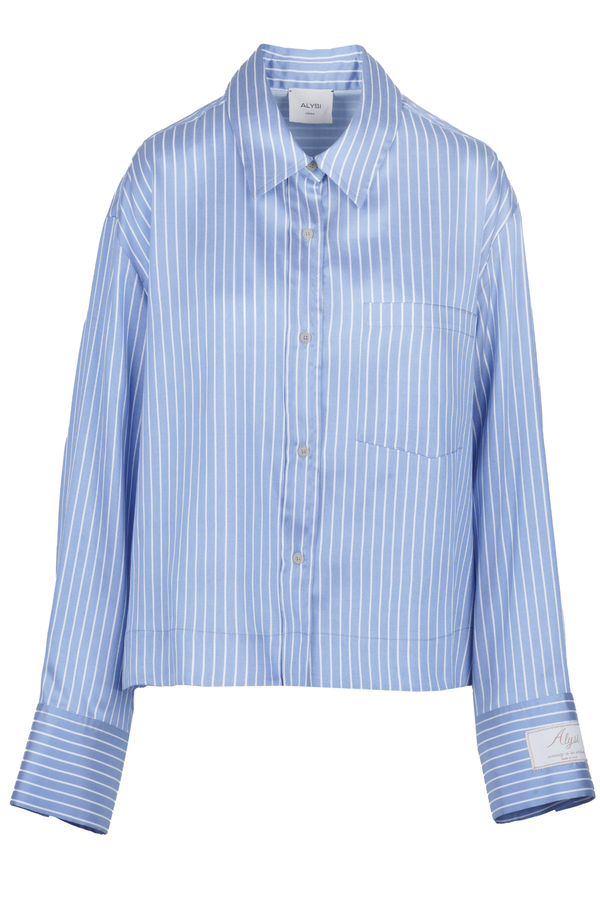 Alysi - Camicia - 480594 - Bianco/Azzurro