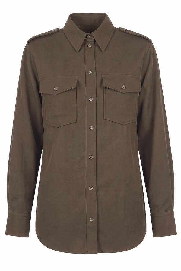 Ottod'ame - Shirt - 480354 - Olive 