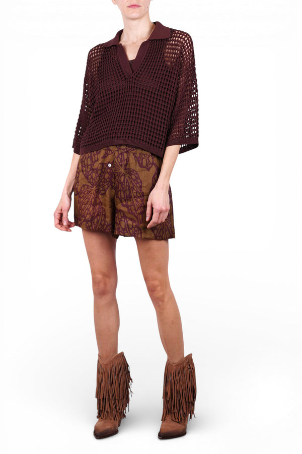 Ottod'ame - Shorts - 470785 - Green/Purple 