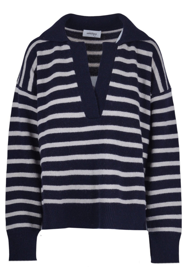 Ottod'ame - Shirt - 480369 - Blue/Cord 