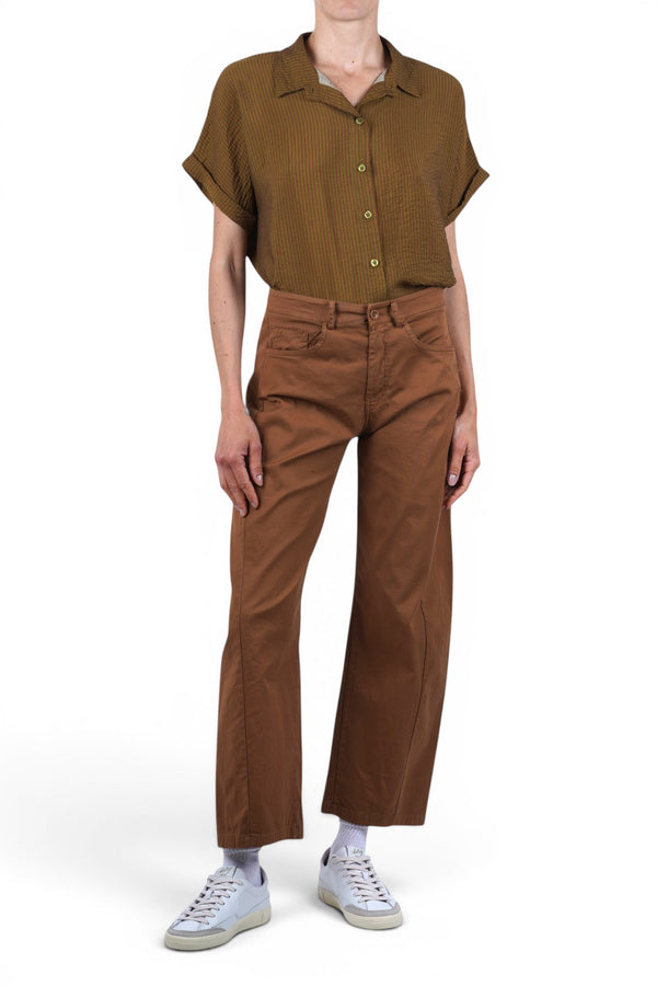 La Femme Blanche - Camicia - 471602 - Verde/Rosso