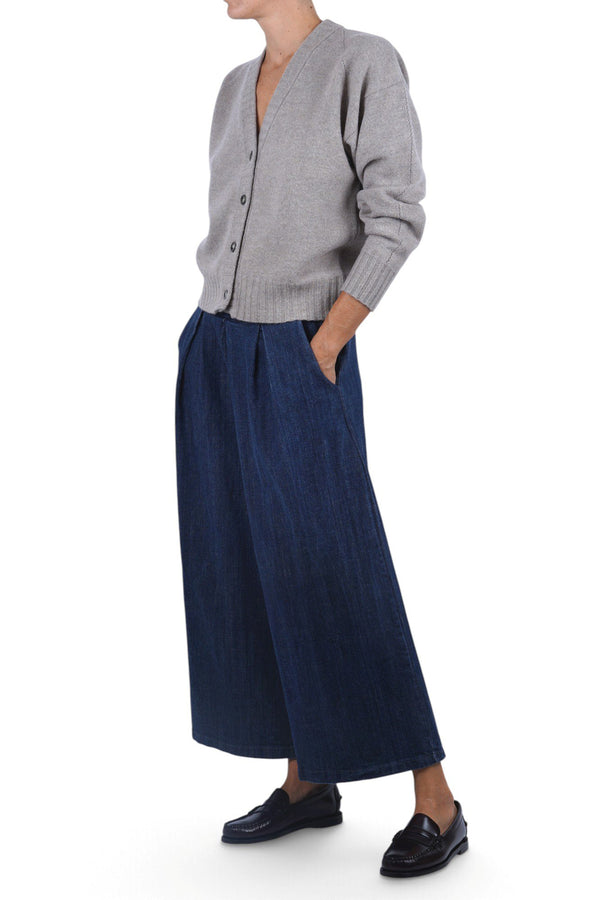 La Femme Blanche - Pants - 481127 - Dark denim 