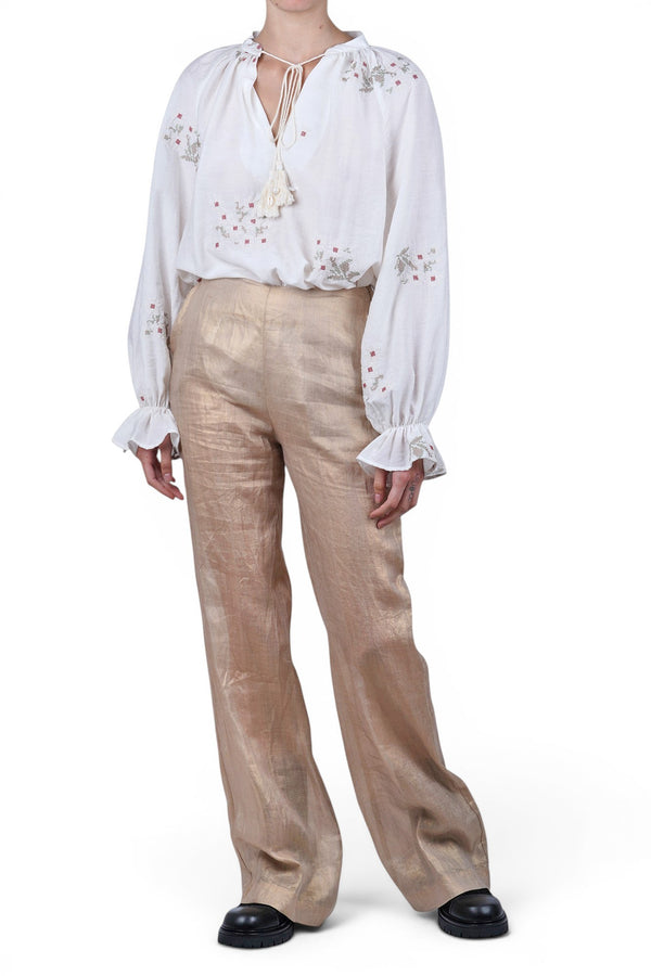 Alessia Santi - Trousers - 470173 - Gold 