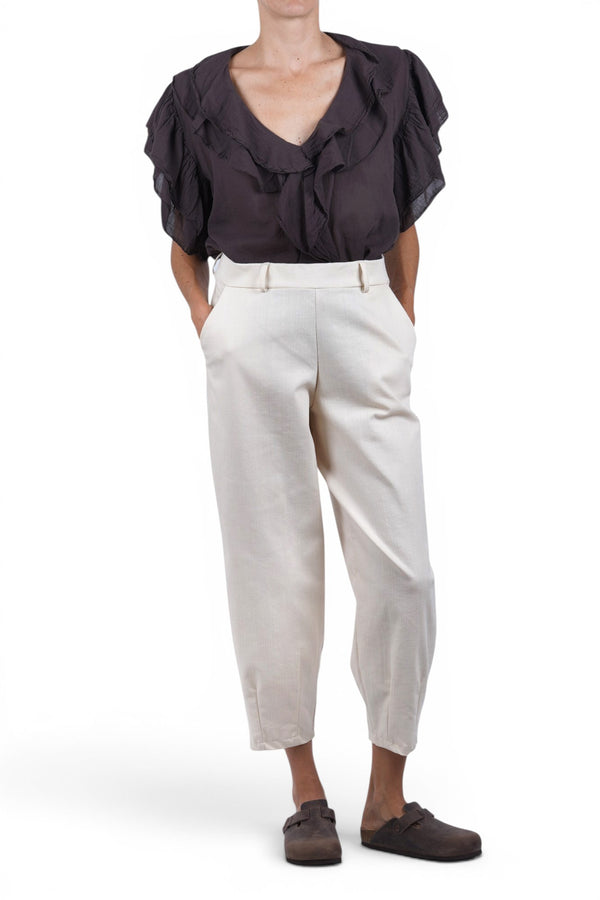 La Femme Blanche - Blouse - 471704 - Mocha 