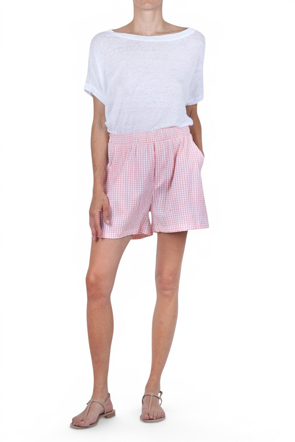 La Femme Blanche - Shorts - 471773 - Bianco/Rosa
