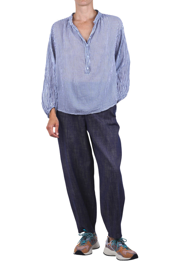 La Femme Blanche - Shirt - 471752 - White/Blue 