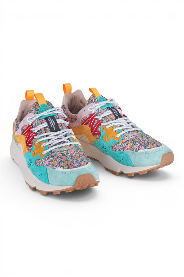 Flower Mountain - Sneakers - 470437 - Light Blue/Orange 