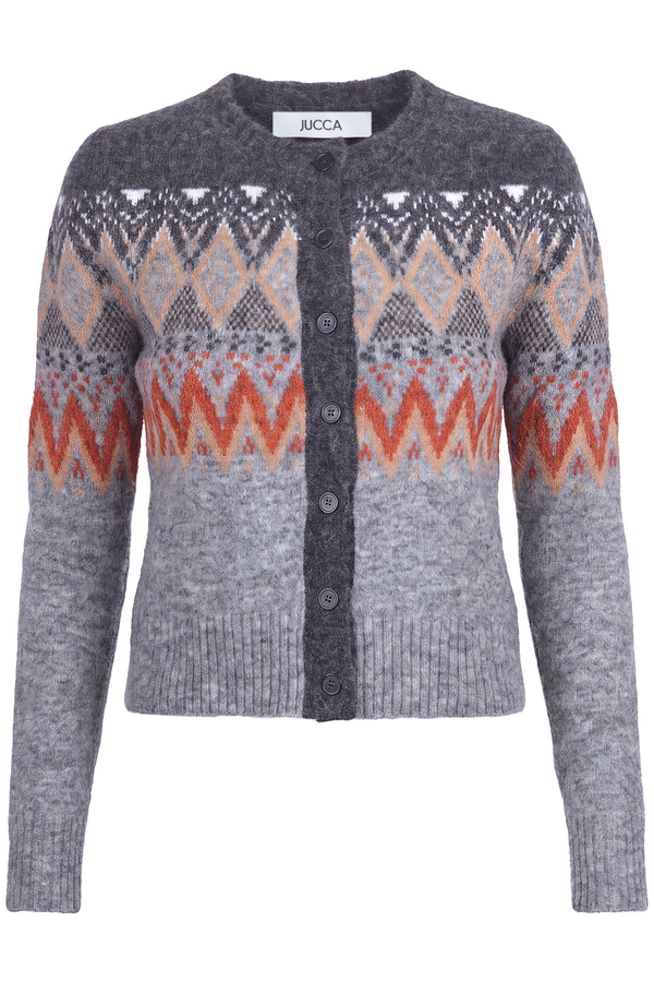 Jucca - Cardigan - 480436 - Fantasia Grigio