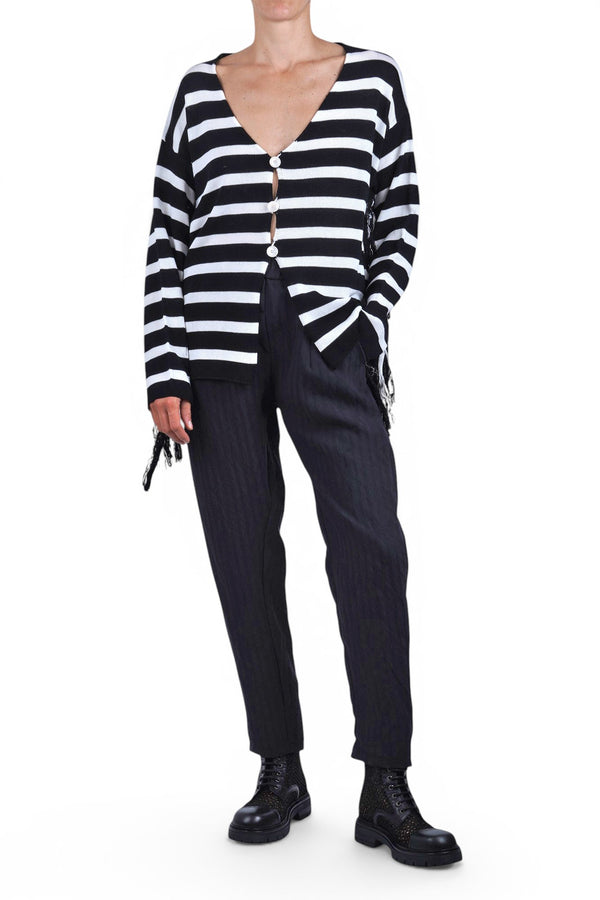 Jucca - Cardigan - 471733 - Bianco/Nero