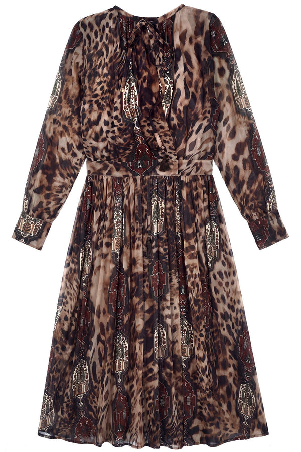 Front Street 8 - Dress - 480135 - Brown Pattern 