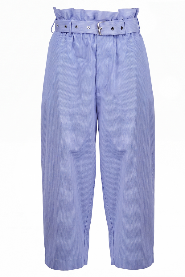 Solotre - Pantalone - 470676 - Bianco/Azzurro