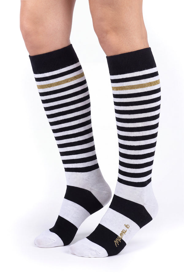 Mama B - Calze - 480066 - Panna/Nero