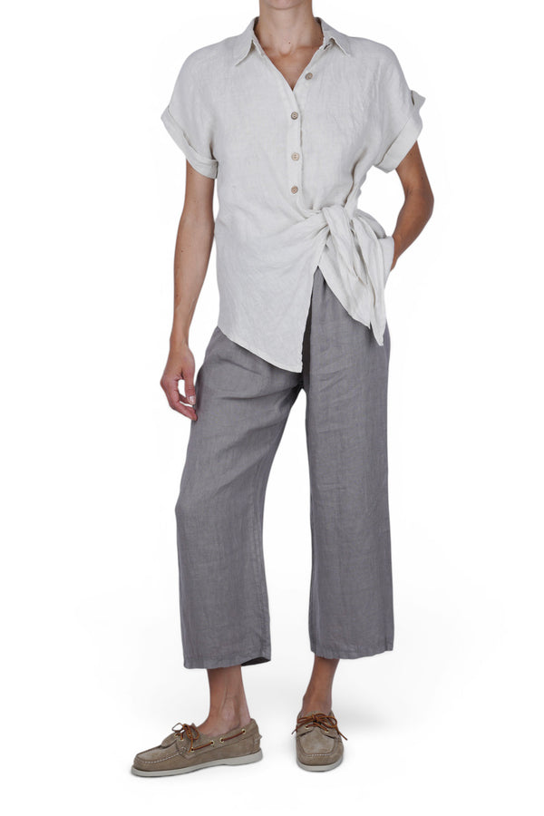 La Femme Blanche - Pants - 471658 - Taupe 
