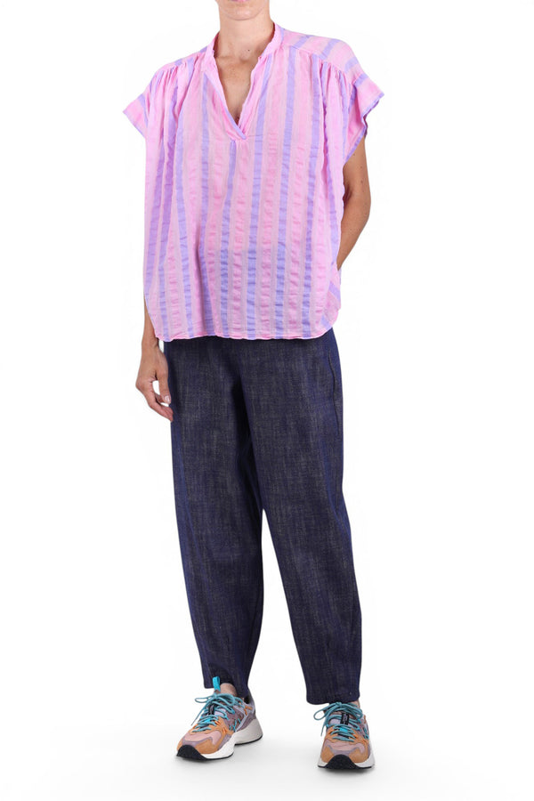 La Femme Blanche - Blouse - 471749 - Pink/Purple 