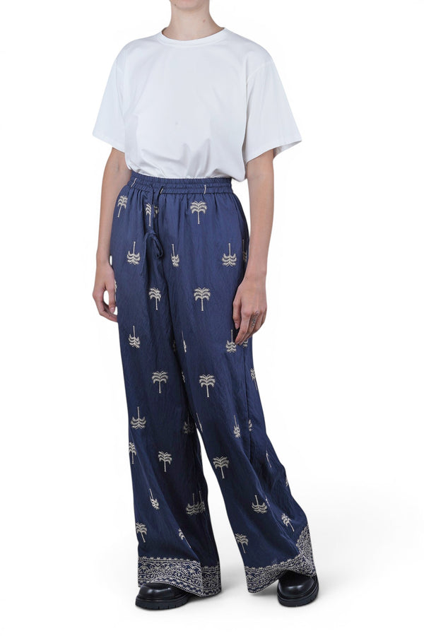 La Femme Blanche - Pantalone - 471576 - Beige/Blu