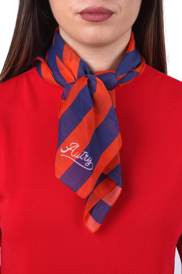 Autry - Sciarpa - 470505 - Blu/Rosso