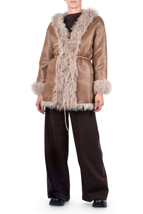 La Femme Blanche - Coat - 481139 - Camel 