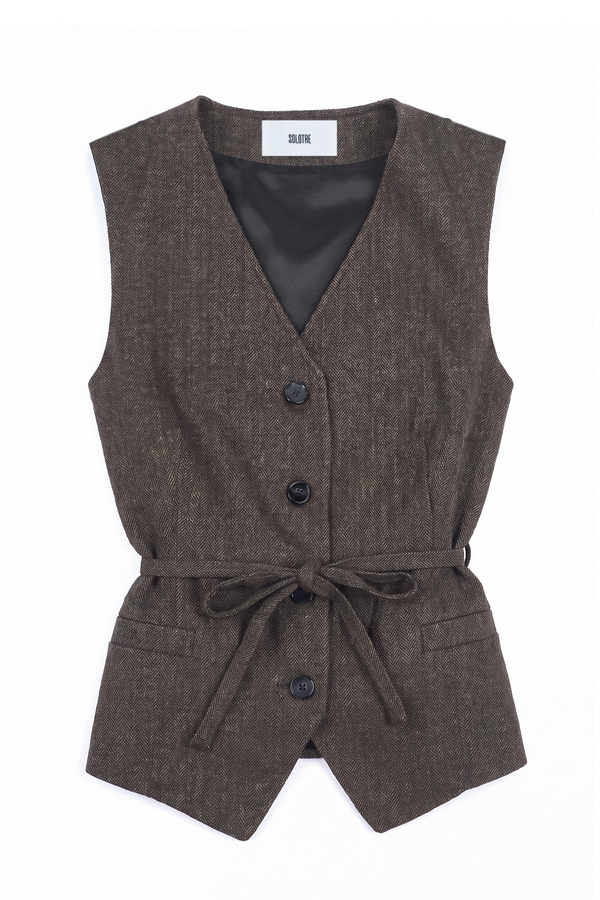 Solotre - Gilet - 480494 - Moro