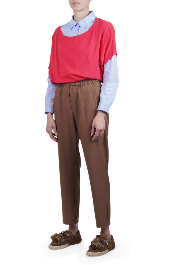 La Femme Blanche - Pantalone - 471512 - Tabacco