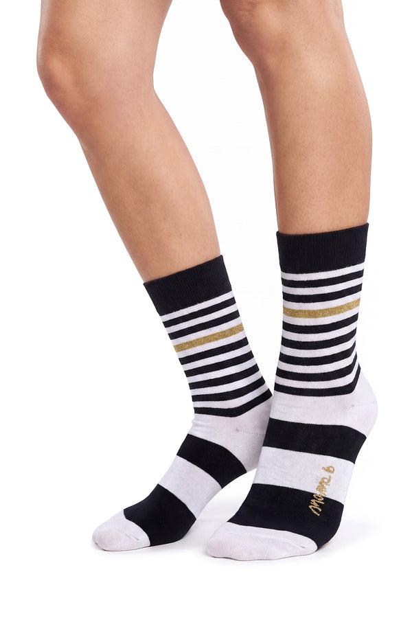 Mama B - Calze - 480065 - Panna/Nero
