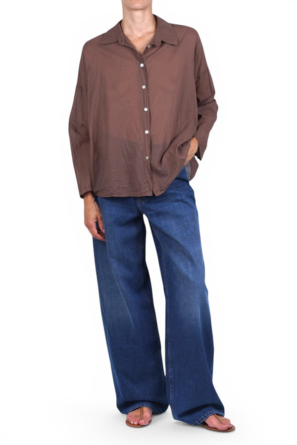 La Femme Blanche - Camicia - 471800 - Marrone