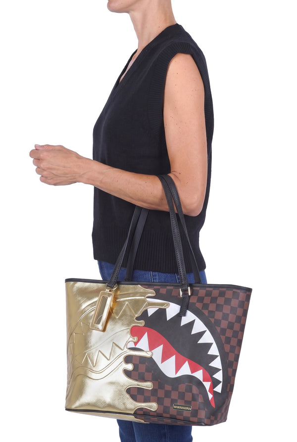 SPRAYGROUND - Big Bag - 480951 - Brown/Gold 