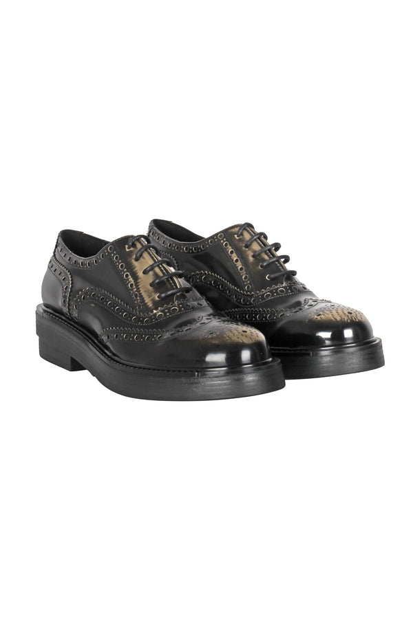 Strategia - Flat shoes - 440369 - Black/Gold 