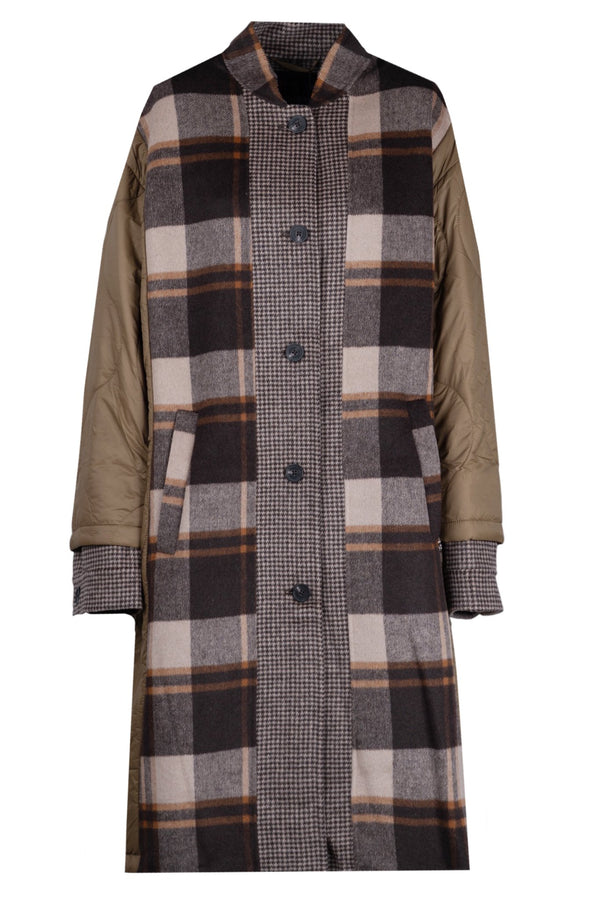 Ottod'ame - Piumino - 480378 - Verde/Marrone