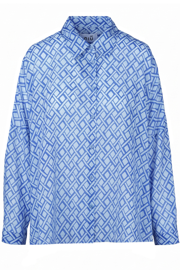 NIU - Shirt - 470374 - Blue Pattern 