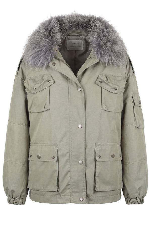 Alessia Santi - Coat - 480520 - Military 