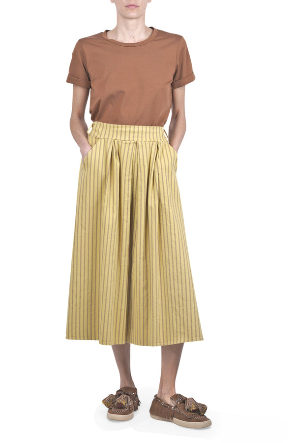 La Femme Blanche - Gonna - 471481 - Giallo/Marrone