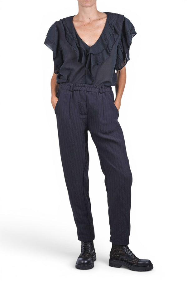 La Femme Blanche - Pants - 471667 - Black 