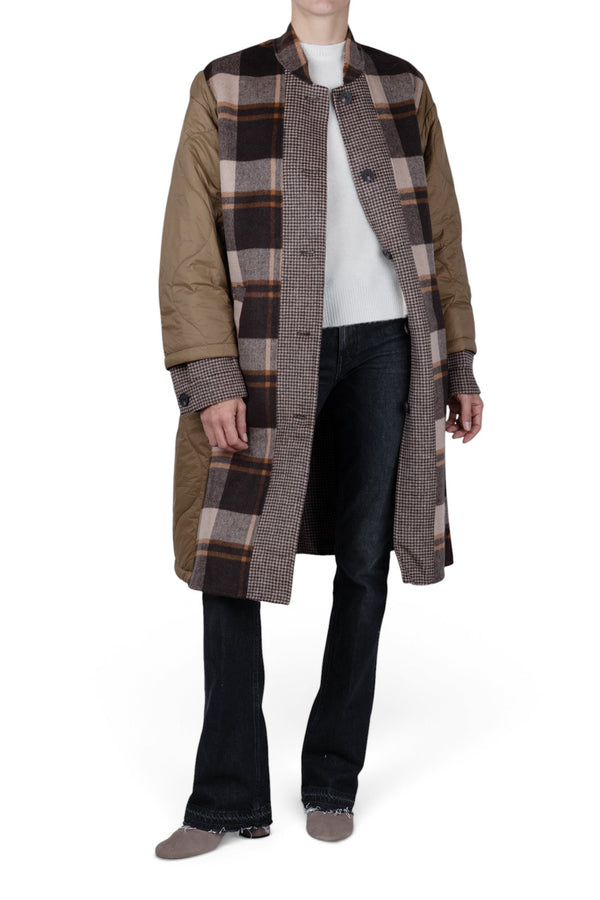 Ottod'ame - Piumino - 480378 - Verde/Marrone