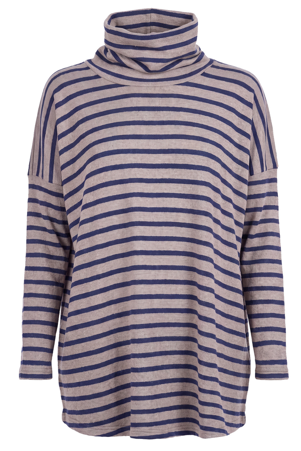 Mama B - Maglia - 480052 - Tortora/Blu