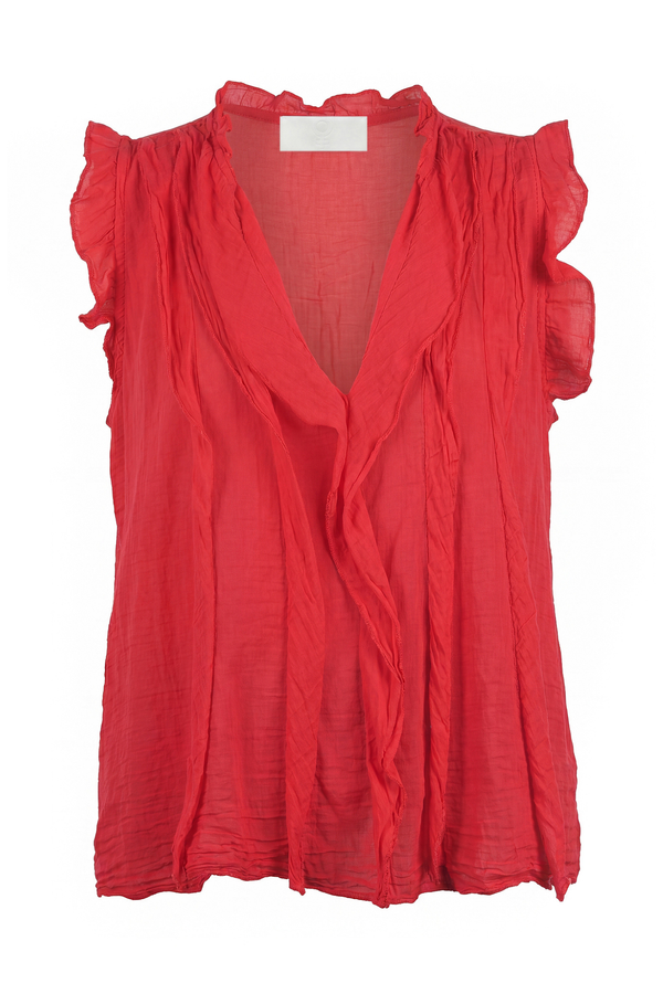 La Femme Blanche - Top - 471747 - Red 