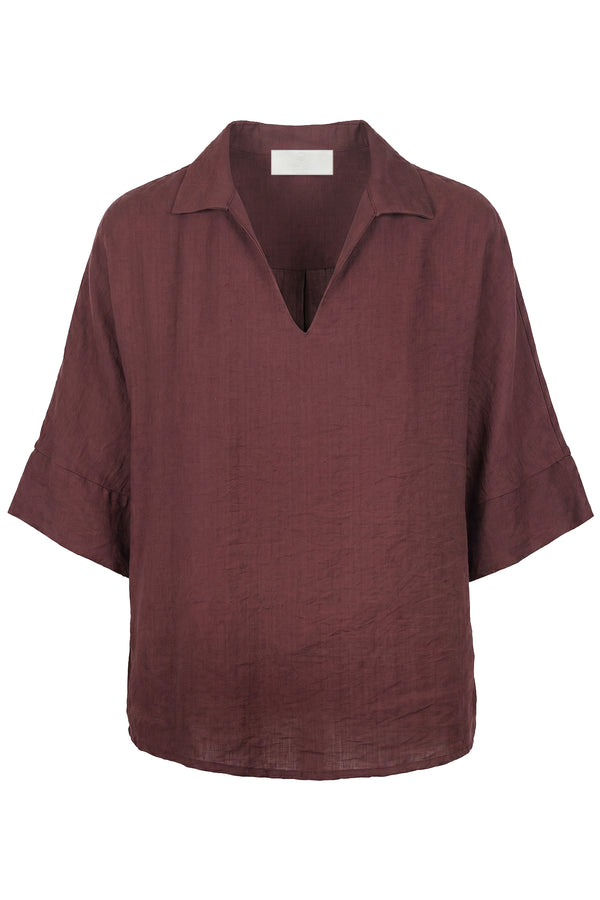 La Femme Blanche - Blusa - 471674 - Tabacco