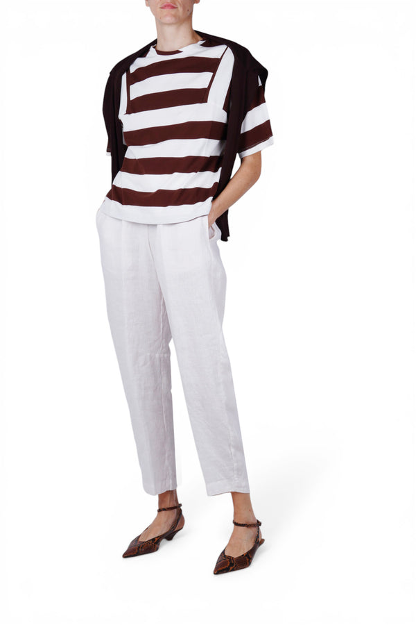 Solotre - T-shirt - 470682 - Moro/Bianco